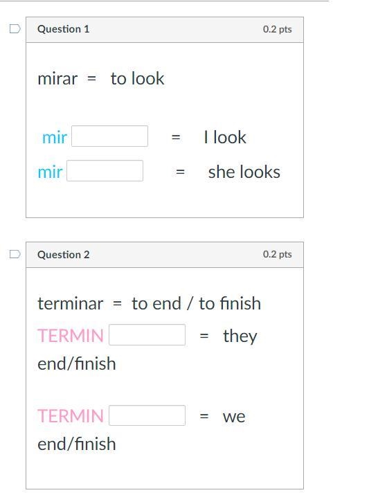 Type the appropriate ending in the blanks. Use uppercase OR lowercase **Don't forget-example-1