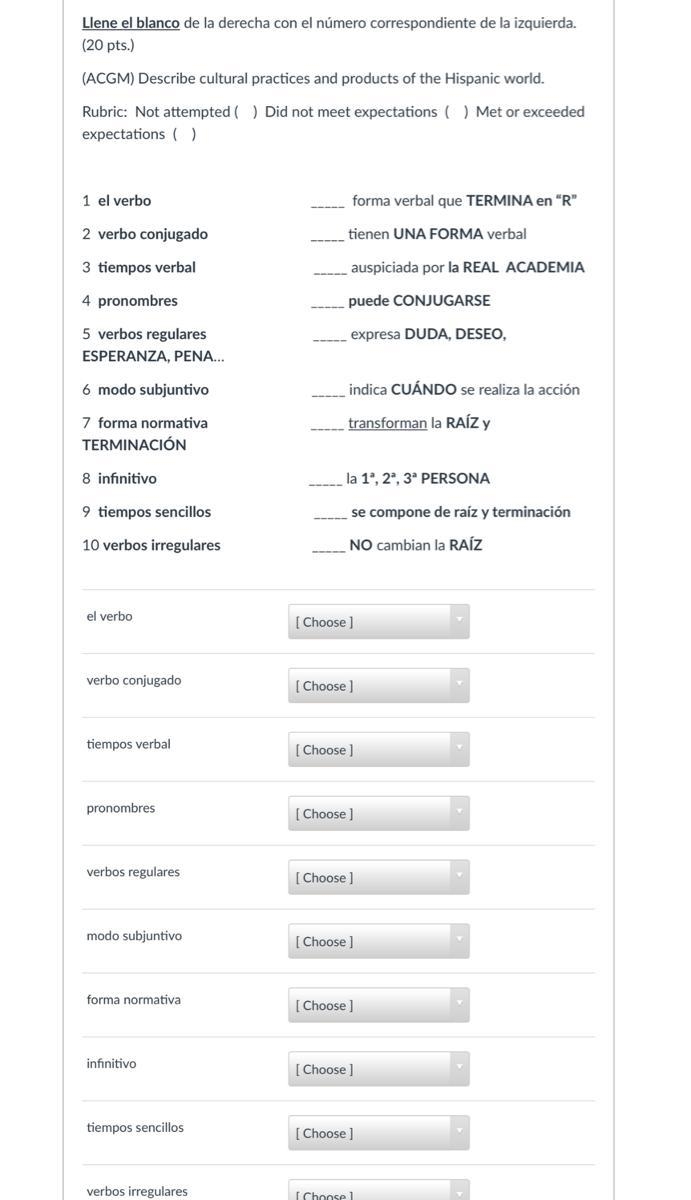 Llene el blanco de la derecha con el número correspondiente de la izquierda. (20 pts-example-1