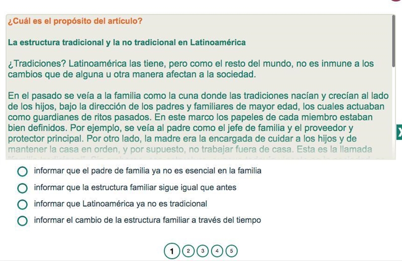 PLEASE HELP WITH THIS SPANISH! read the passage and answer the question!-example-1