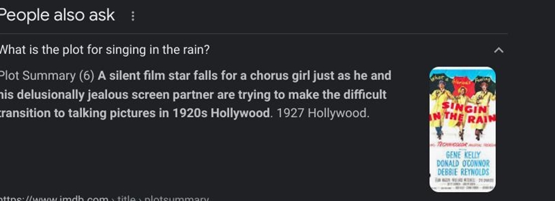 1.) What songs in singing in the rain advance the plot of the musical, and what songs-example-1