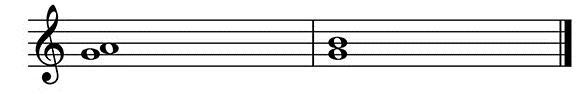 Which musical element is represented in the staff? Interval Melody Range Timbre-example-1