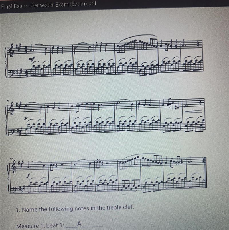 8. Which of the following skills match the key of this piece? Circle your answer, and-example-1