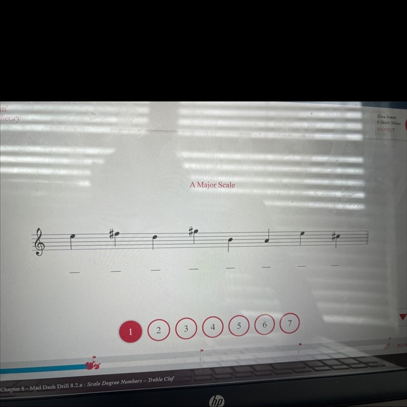 Please respond quick A Major Scale-example-1