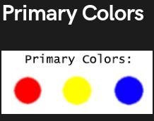 What are the primary and secondary colors ..................-example-1