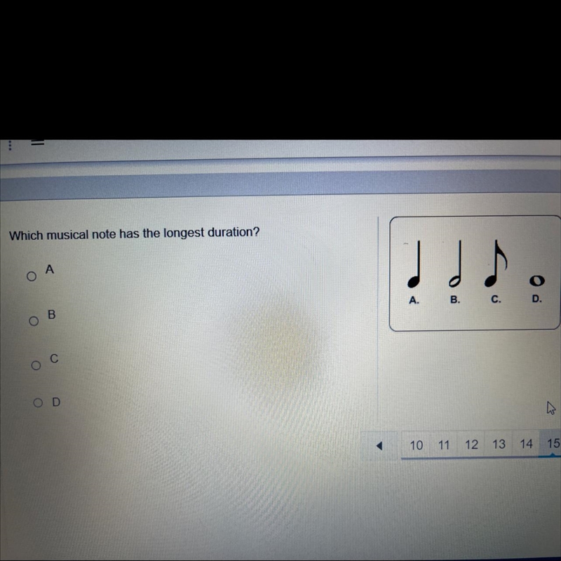 Which musical note has the longest duration?-example-1