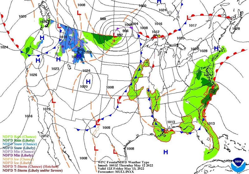 Surface weather map Please help-example-1