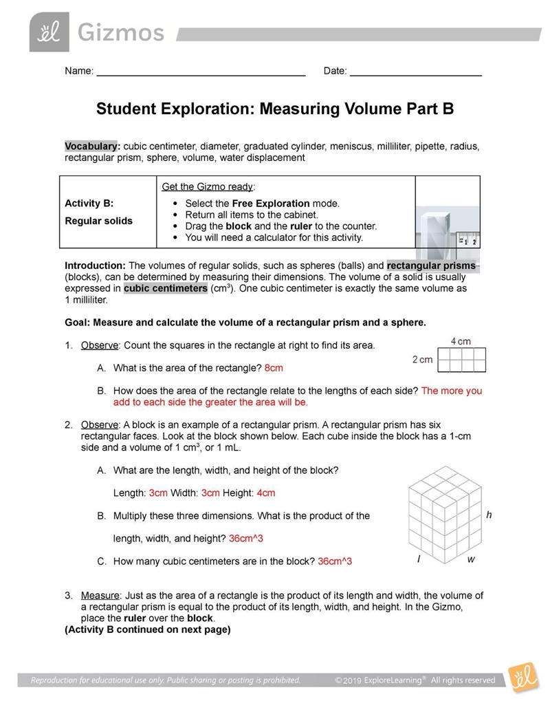 Student exploration:Measuring Volume answer key-example-1