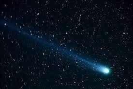 Tiny particles expelled from the comet’s core make up the dust’s _____ of the comet-example-1