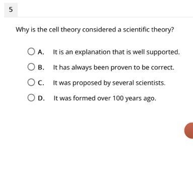 Why is a cell theory called a scientific theory?-example-1