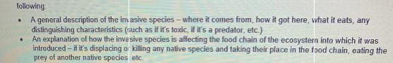 The topic is the invasive species “Kudzu” My practice for us to review is in the pic-example-1