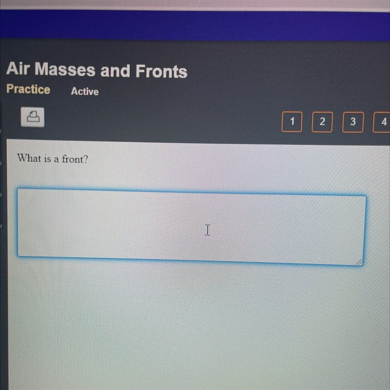 What is a front?￼ -Air Masses and Fronts 9th grade science- HELP ASAP-example-1