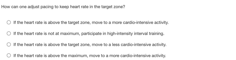 How can one adjust pacing to keep heart rate in the target zone?-example-1