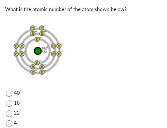 What is the atomic number of the atom shown below?-example-1