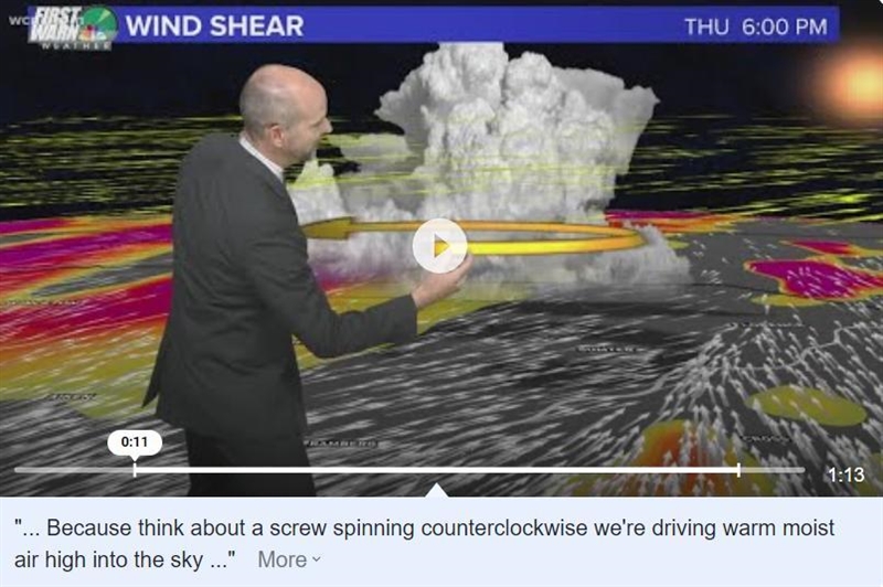 Are heated air and wind shear the cause for severe storms? Explain.-example-1