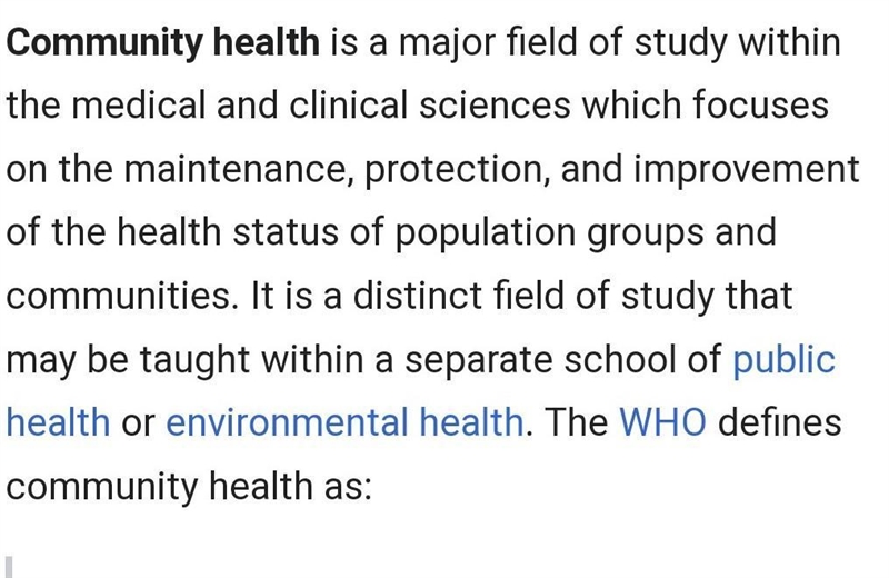 Explain the relationship between personal health and community health?​-example-1