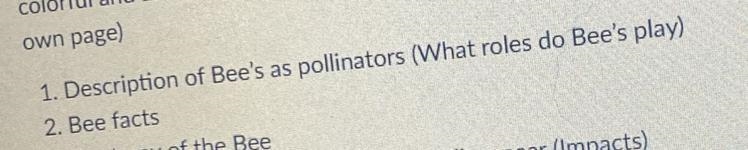 I just need a description of what role bees play in pollination (it’s horticulture-example-1