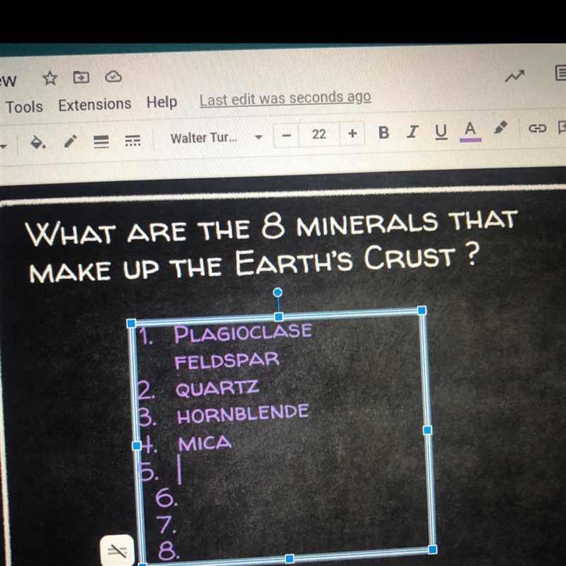 What are 8 mineral rocks that make up the earths crust-example-1