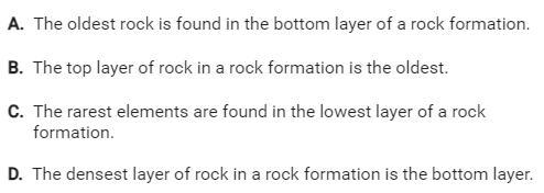 Which statement summarizes the law of superposition?-example-1