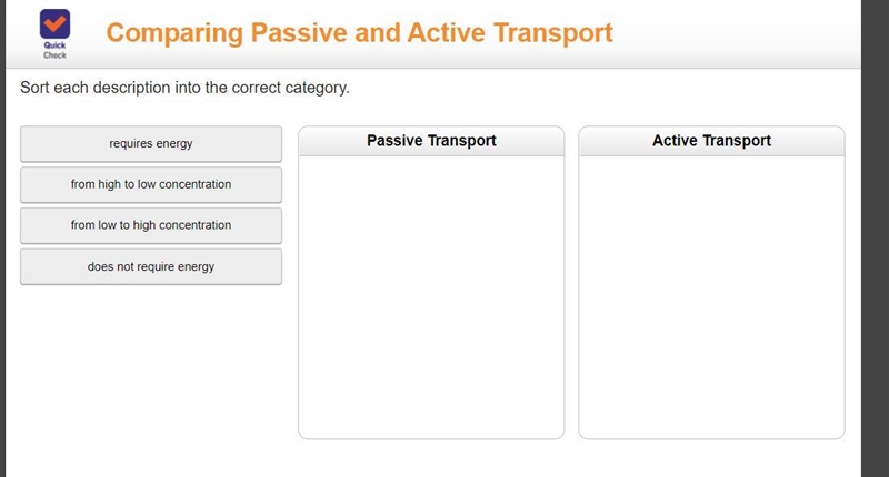 Sort each description into the correct category-example-1