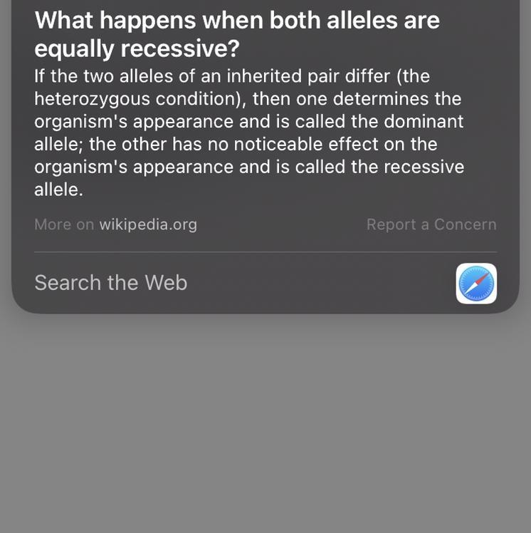 What happens when both alleles are equally recessive?-example-1