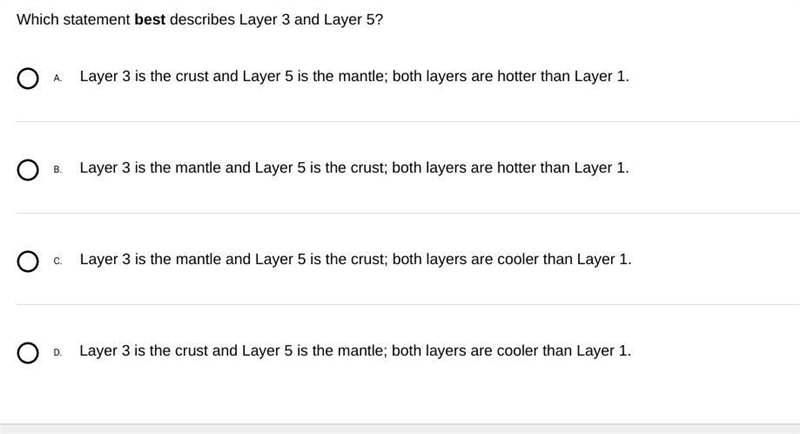 Which statement best describes Layer 3 and Layer 5?-example-1