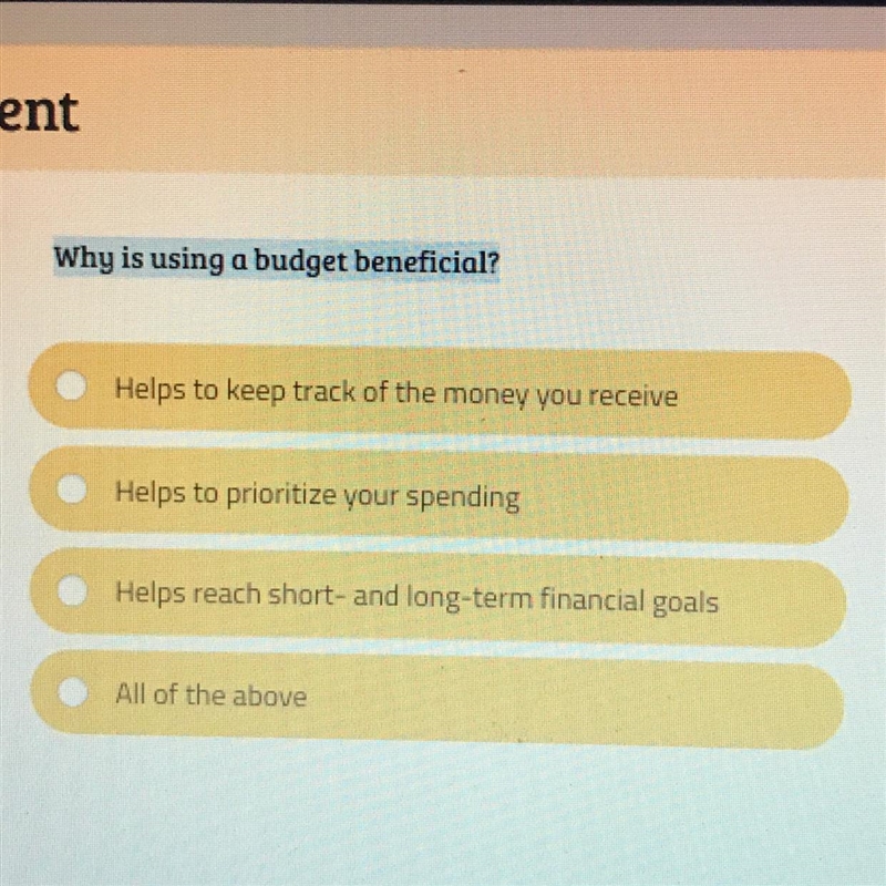 Why is using a budget beneficial?-example-1