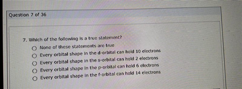 7. Which of the following is a true statement? None of these statements are true Every-example-1