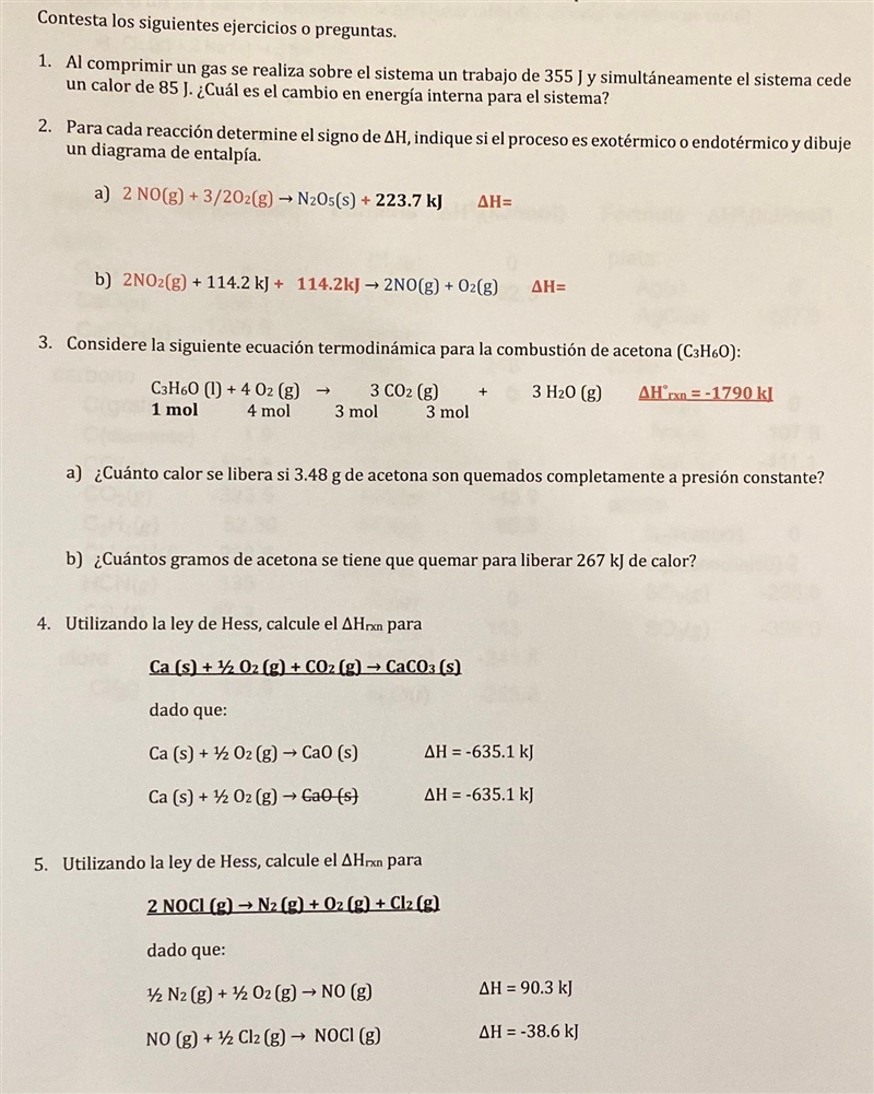 For each reaction, determine the sign of AH, indicate whether the process is exothermic-example-1