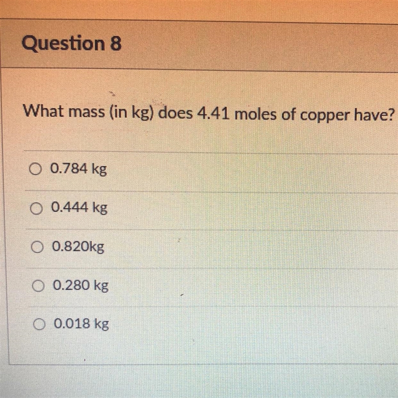 How can I get kg with 4.41 moles of copper?-example-1