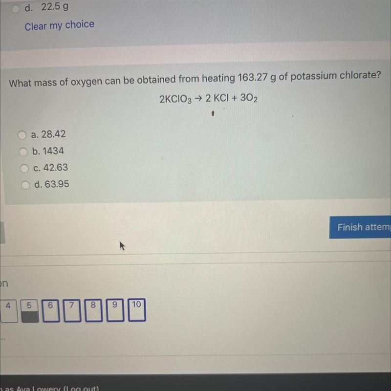 What mass of oxygen can be obtained from heating 163.27G of potassium chlorate?-example-1