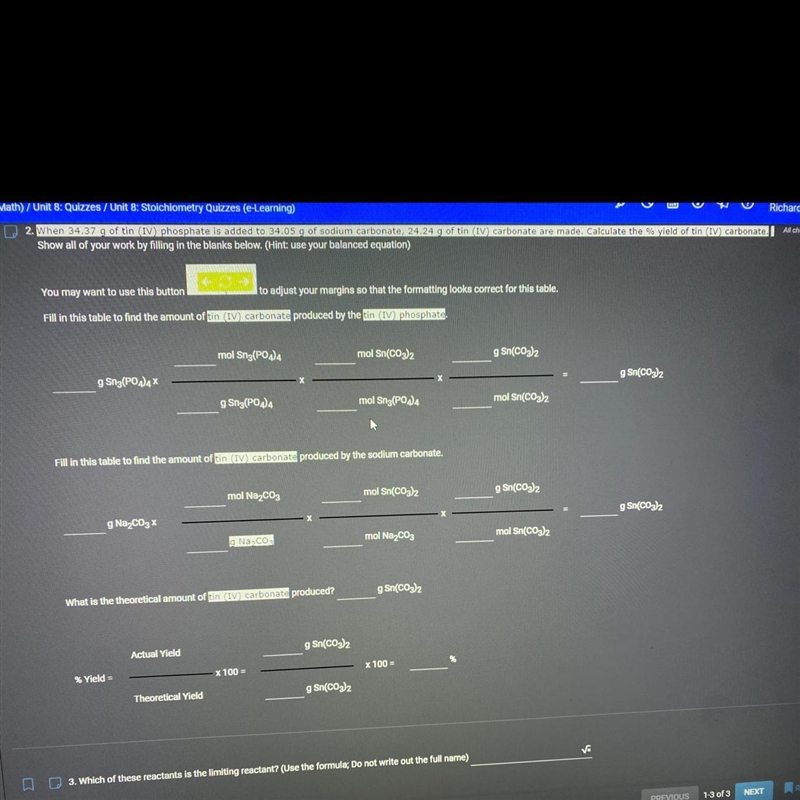 Need help with chemistry Atomic Masses: C-12.0 NA-23.0, O-16.0, P-31.0, Sn-119-example-1