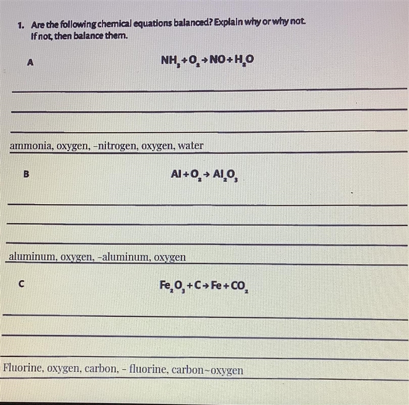 Please help I need this by tomorrow morning!!!! Are the following chemical reactions-example-1