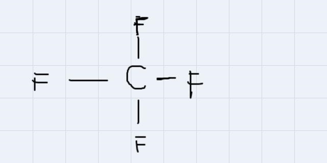 What is the molecular geometry of CF4-example-1