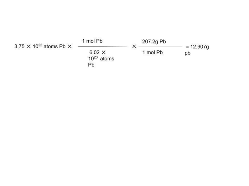 What is the mass of 3.75 x 1022 Pb atoms?-example-1