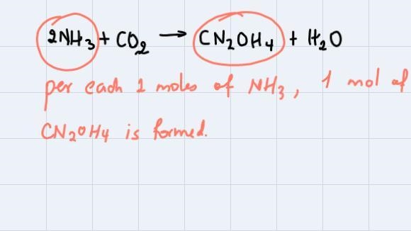 11. 6.55 g of ammonia (NH3) react completely according to the following reaction:2NH-example-2