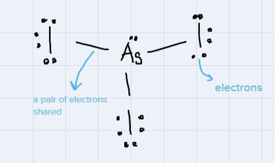 What is the lewis dot structure AsI3?-example-1