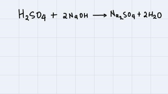 Use the balanced reaction provided to answer the following question:H2SO4 + 2NaOH-example-1