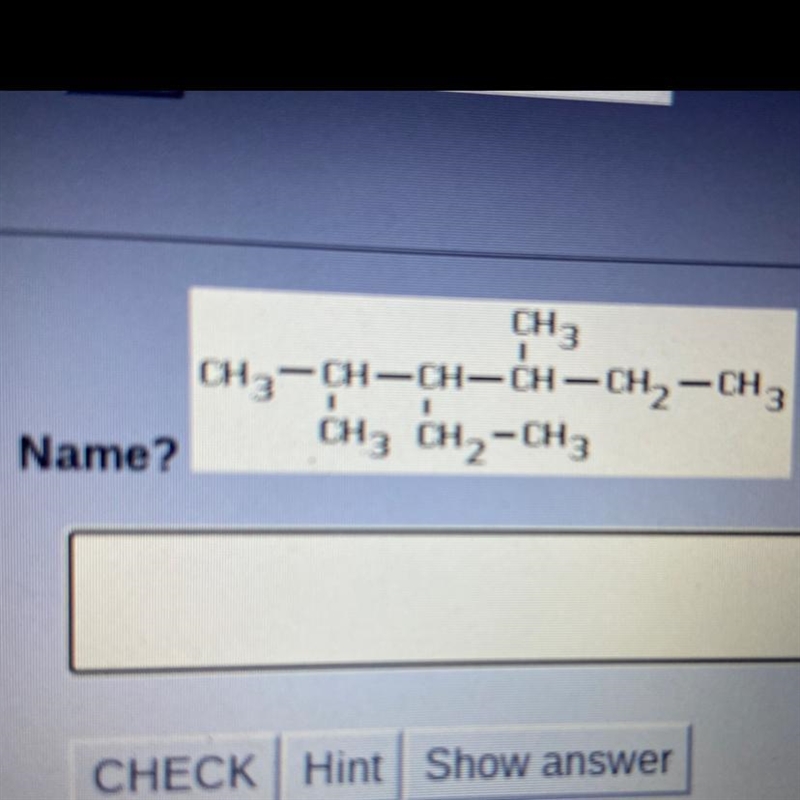 What is the condensed structural formula of this alkane structure?-example-1