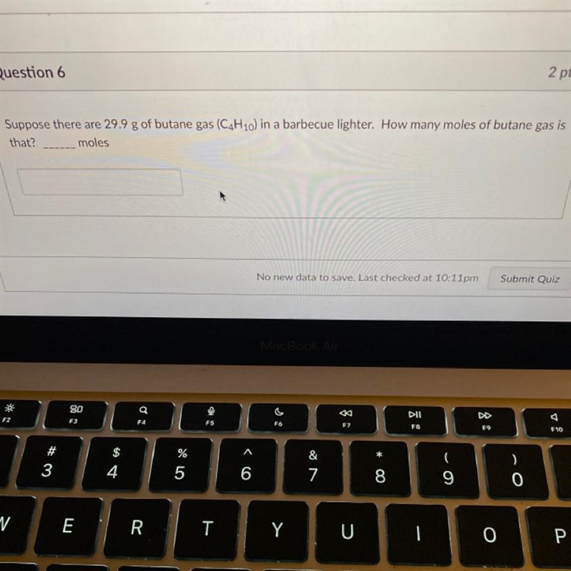 Please help !!! Suppose there are 29.9 g of butane gas in a barbecue lighter. How-example-1