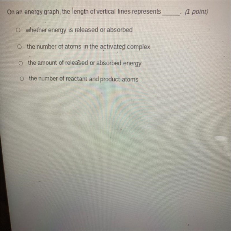 On an energy graph, the length of vertical lines represents-example-1