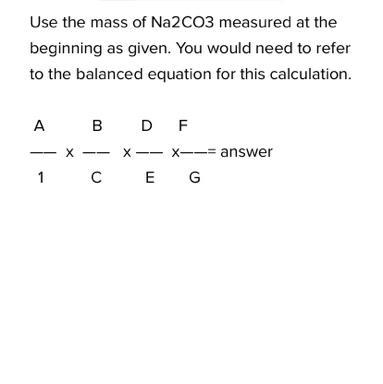 The balanced equation is Na2CO3(s)+2HCl(aq)—>2NaCl(aq)+H2O(1)+CO2(g) The powder-example-1