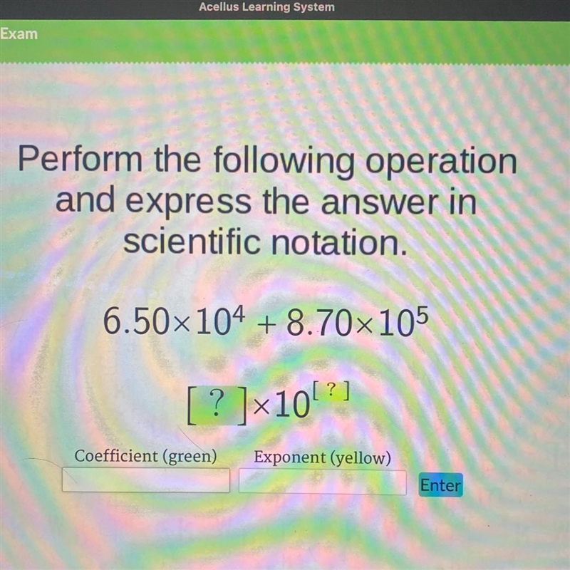 Perform the following operationand express the answer inscientific notation.6.50x-example-1