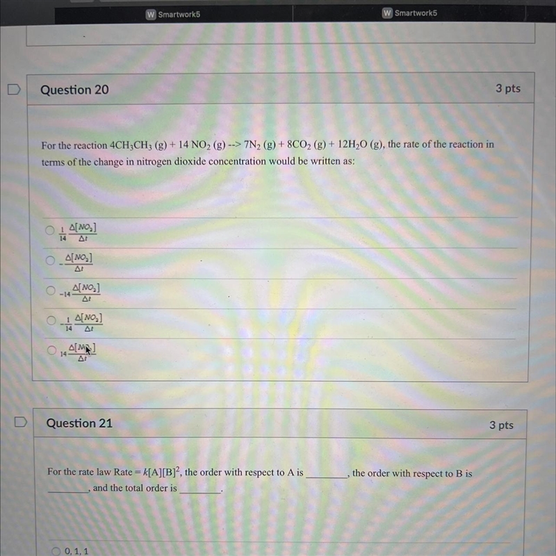 How do I find the rate of reaction in terms of how it’s written?-example-1