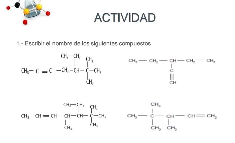 Me ayudan con los nombres de los compuestos :D-example-1