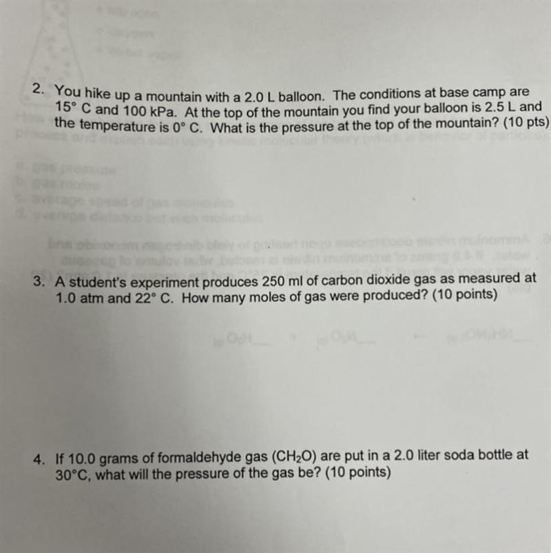 Hello I need help on the question 4 for chemistry. Also- this is a worksheet for practice-example-1