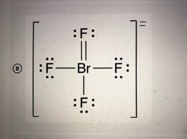 Which of the following Lewis diagrams correctly shows the electronic structure of-example-4