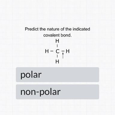 Predict the nature of the indicated covalent bond.-example-1