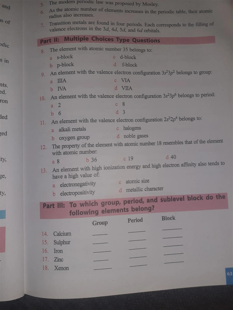 An element with the valence electron configuration 3s2 3p6 belongs to period-example-1