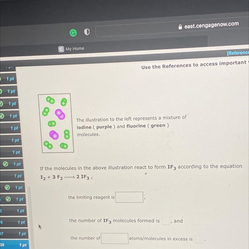 If the molecules in the above illustration reacts to form IF3 according to the equation-example-1