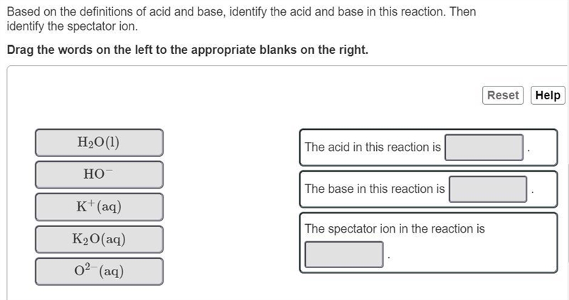 Based on the definitions of acid and base, identify the acid and base in this reaction-example-1